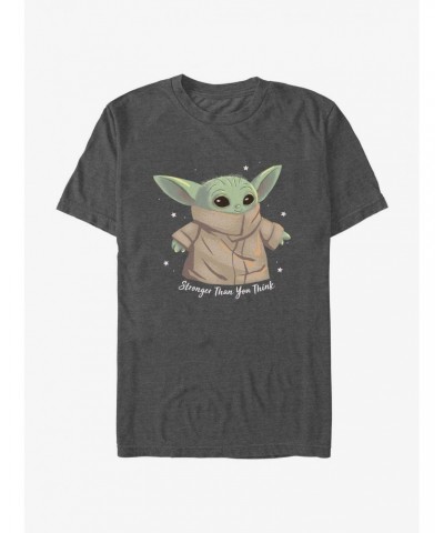 Star Wars The Mandalorian Grogu Stronger Than You Think T-Shirt $6.37 T-Shirts