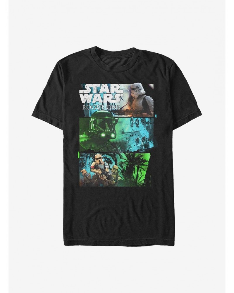 Star Wars Rogue One: A Star Wars Story Elements T-Shirt $4.97 T-Shirts