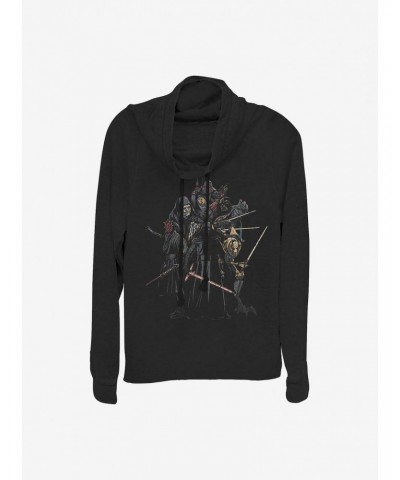 Star Wars Darkside Main Players Cowlneck Long-Sleeve Girls Top $16.16 Tops