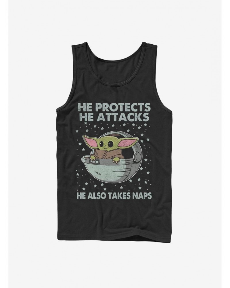 Star Wars The Mandalorian The Child Naps Tank $8.17 Tanks