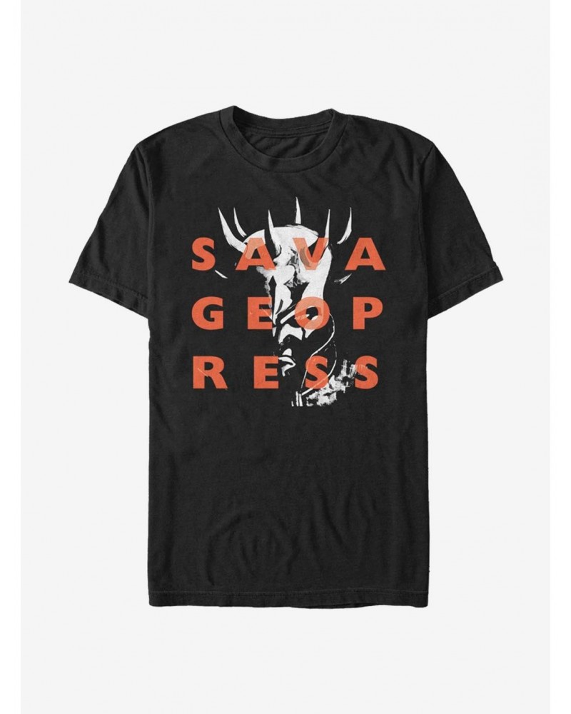 Star Wars The Clone Wars Savage Overlay T-Shirt $6.37 T-Shirts