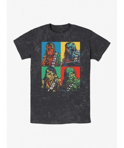 Star Wars Chewie Pop Art Mineral Wash T-Shirt $6.23 T-Shirts