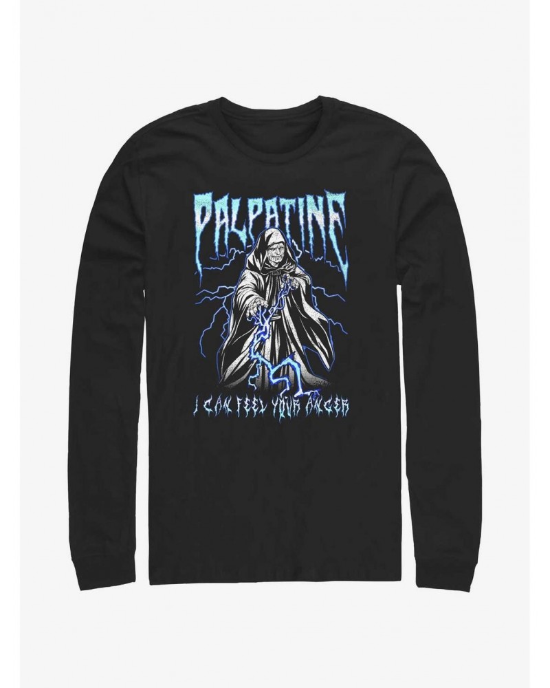 Star Wars Heavy Metal Palpatine Long-Sleeve T-Shirt $8.16 T-Shirts