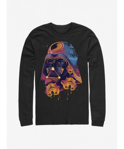 Star Wars Color Melted Vader Long-Sleeve T-Shirt $8.42 T-Shirts