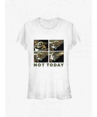 Star Wars The Mandalorian The Child Not Today Girls T-Shirt $5.34 T-Shirts