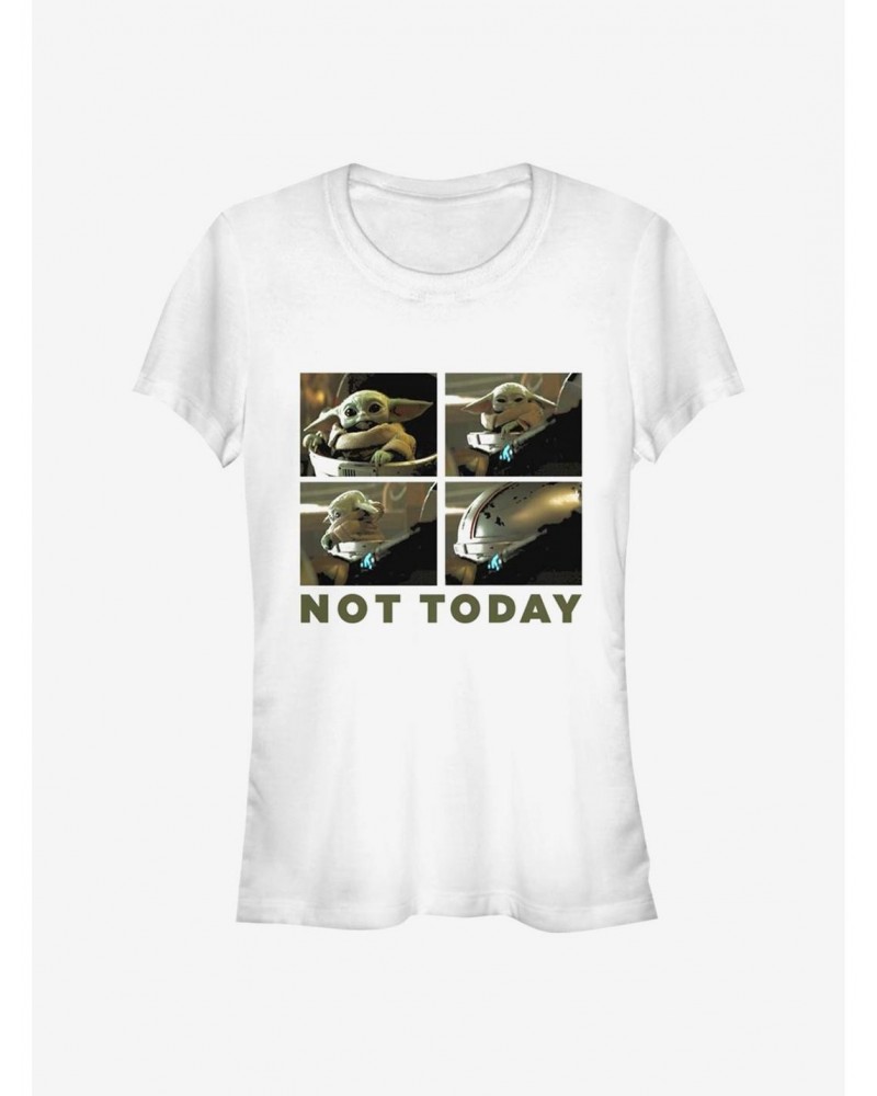 Star Wars The Mandalorian The Child Not Today Girls T-Shirt $5.34 T-Shirts