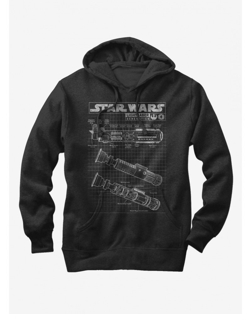 Star Wars Lightsaber Diagram Hoodie $12.57 Hoodies