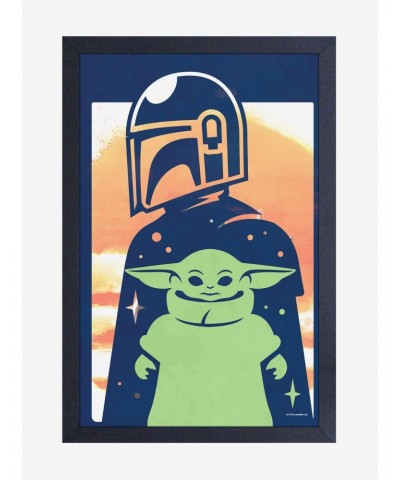 Star Wars The Mandalorian The Child Vector Framed Poster $8.22 Posters