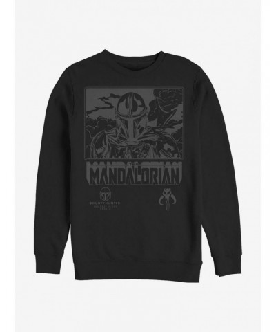 Star Wars The Mandalorian The Best Bounty Hunter Crew Sweatshirt $9.74 Sweatshirts