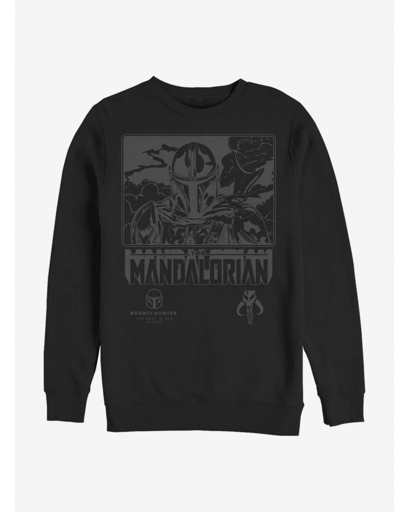 Star Wars The Mandalorian The Best Bounty Hunter Crew Sweatshirt $9.74 Sweatshirts