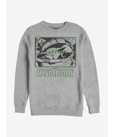 Star Wars The Mandalorian The Child Force Hand Crew Sweatshirt $10.63 Sweatshirts