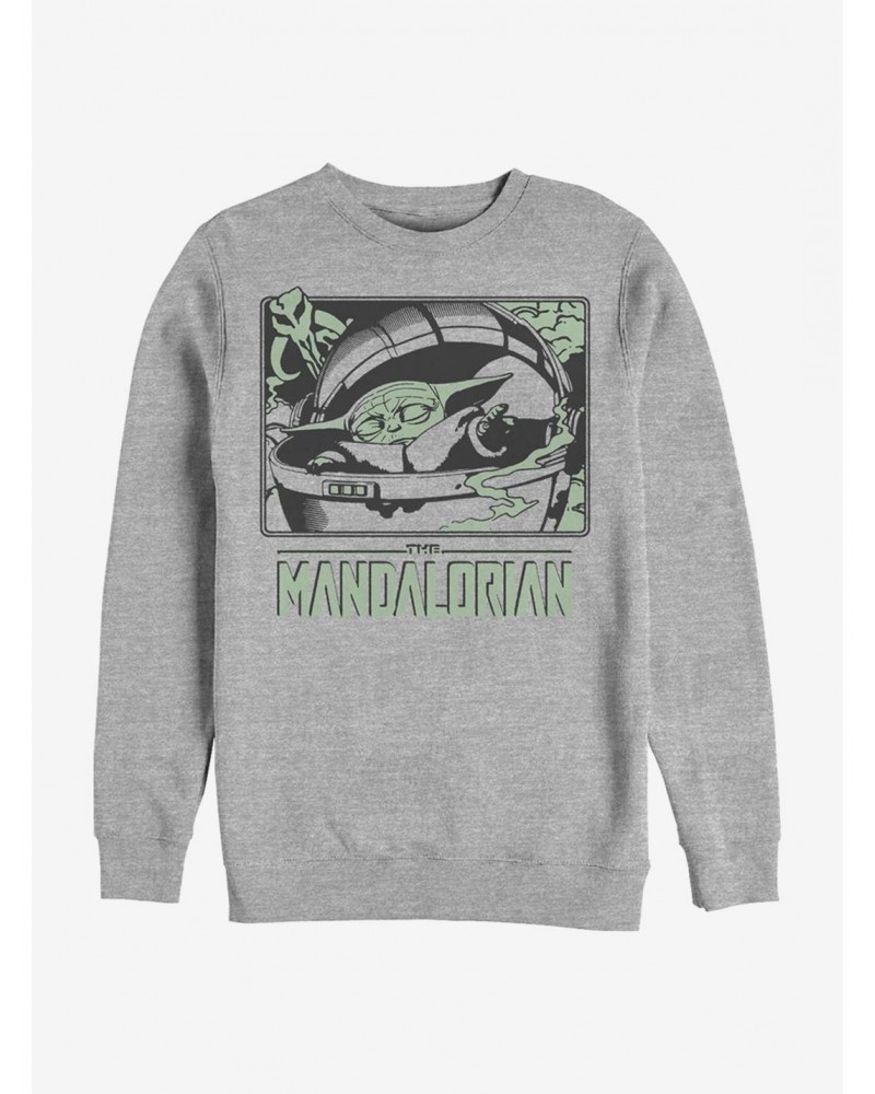 Star Wars The Mandalorian The Child Force Hand Crew Sweatshirt $10.63 Sweatshirts