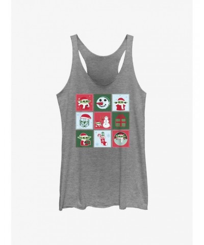 Star Wars The Mandalorian Grogu Festivities Girls Tank $9.74 Tanks