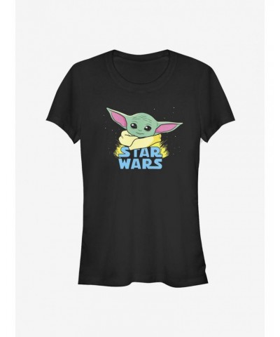 Star Wars The Mandalorian The Child Profile Logo Art Girls T-Shirt $5.50 T-Shirts