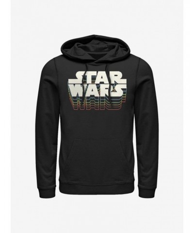 Star Wars Retro Gradient Logo Hoodie $12.57 Hoodies