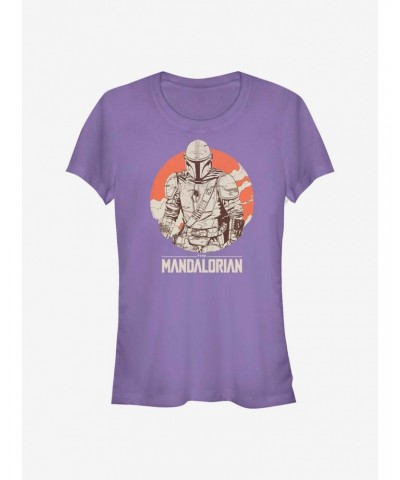 Star Wars The Mandalorian Orange Rider Girls T-Shirt $5.82 T-Shirts