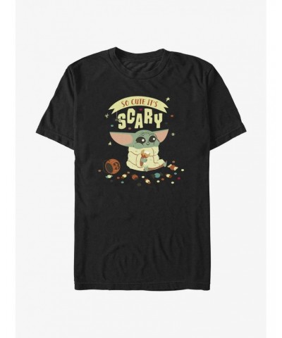 Star Wars The Mandalorian So Cute It's Scary T-Shirt $4.97 T-Shirts