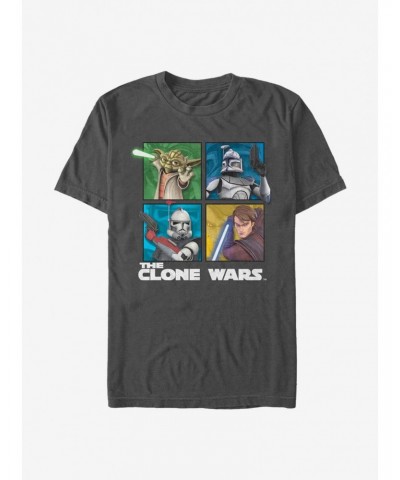 Star Wars The Clone Wars Panel Four T-Shirt $7.45 T-Shirts