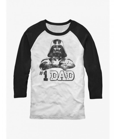 Star Wars Vader Dad Raglan T-Shirt $12.72 T-Shirts