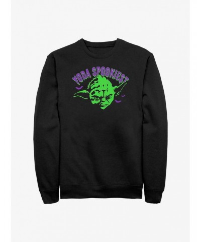 Star Wars Haunted Yoda Spookiest Sweatshirt $10.92 Sweatshirts