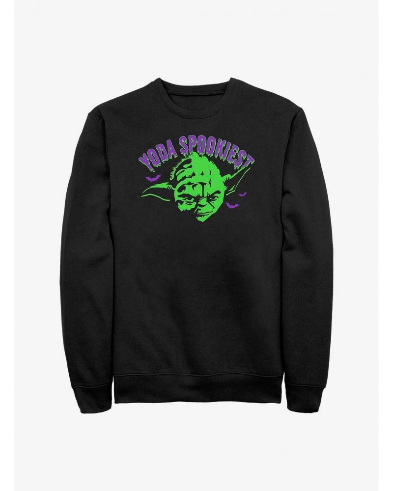 Star Wars Haunted Yoda Spookiest Sweatshirt $10.92 Sweatshirts