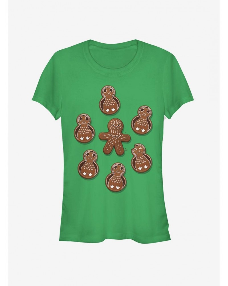 Star Wars Gingerman Porg Christmas Cookies Girls T-Shirt $7.28 T-Shirts