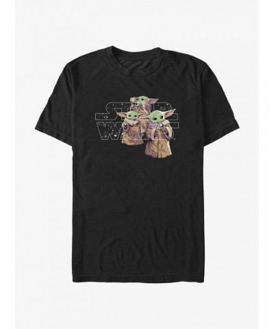 Star Wars The Mandalorian Celestial Child Logo T-Shirt $5.28 T-Shirts