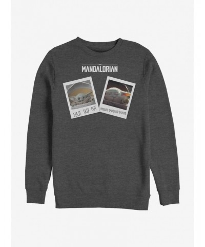 Star Wars The Mandalorian Travel Polaroids Crew Sweatshirt $11.81 Sweatshirts