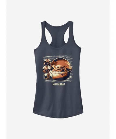 Star Wars The Mandalorian The Child Group Girls Tank $7.57 Tanks