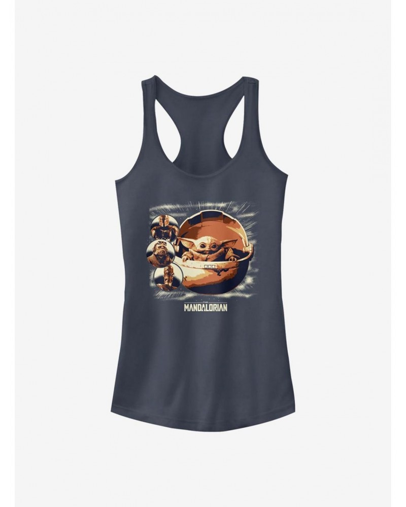 Star Wars The Mandalorian The Child Group Girls Tank $7.57 Tanks