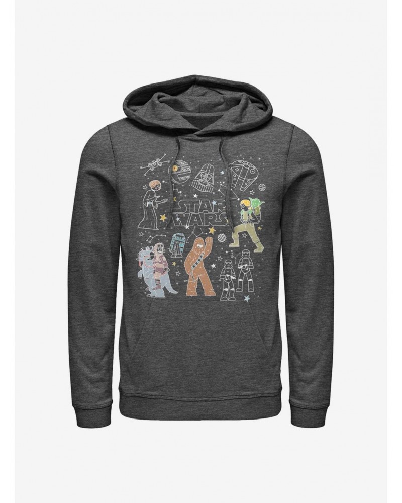 Star Wars Celestial Star Wars Hoodie $16.52 Hoodies