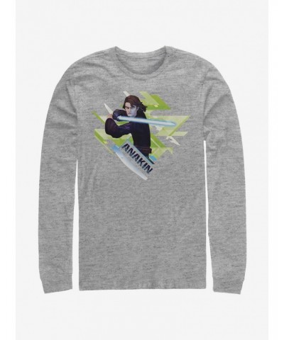 Star Wars The Clone Wars Ani Angled Long-Sleeve T-Shirt $8.95 T-Shirts