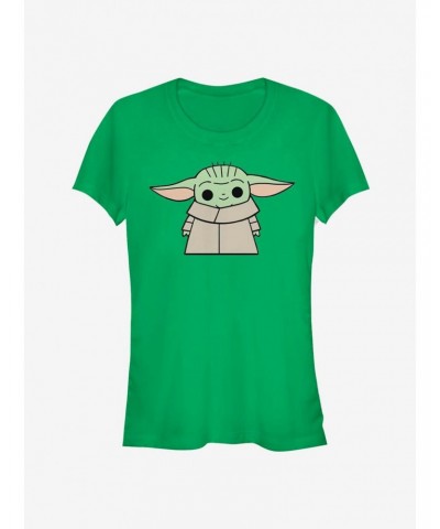 Star Wars The Mandalorian The Child Standing Girls T-Shirt $4.85 T-Shirts