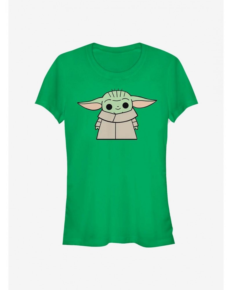 Star Wars The Mandalorian The Child Standing Girls T-Shirt $4.85 T-Shirts