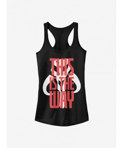 Star Wars The Mandalorian This Is The Way Text Girls Tank $8.37 Tanks