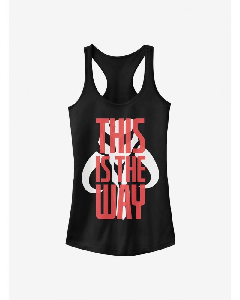 Star Wars The Mandalorian This Is The Way Text Girls Tank $8.37 Tanks