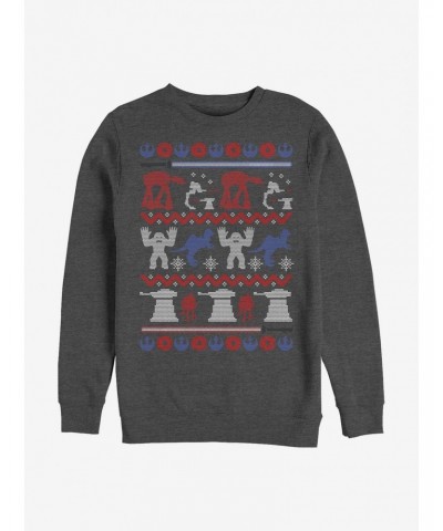 Star Wars Hoth Ugly Holiday Crew Sweatshirt $9.45 Sweatshirts