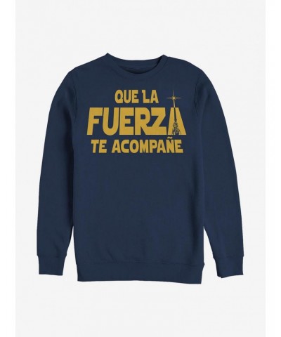 Star Wars Que La Fuerza Te Acompane Crew Sweatshirt $10.63 Sweatshirts