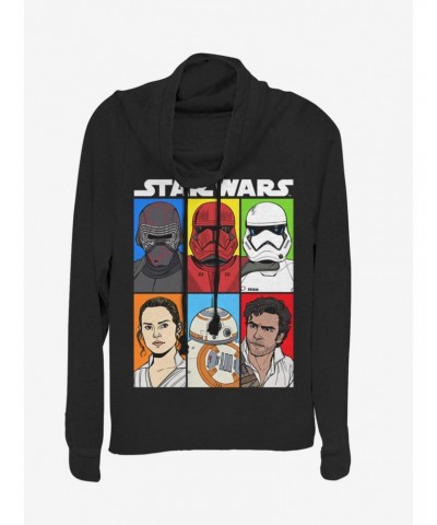 Star Wars Episode IX The Rise Of Skywalker Friend Or Foe Cowl Neck Long-Sleeve Girls Top $16.16 Tops