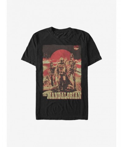 Extra Soft Star Wars The Mandalorian Gritty Mandalorian T-Shirt $9.01 T-Shirts