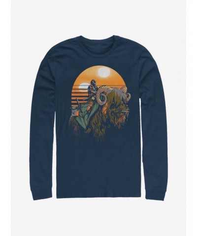 Star Wars The Mandalorian Bantha Riders Long-Sleeve T-Shirt $9.21 T-Shirts