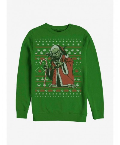 Star Wars Santa Yoda Crew Sweatshirt $12.10 Sweatshirts