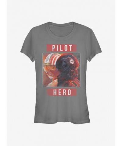 Star Wars Pilot Hero Girls T-Shirt $7.93 T-Shirts