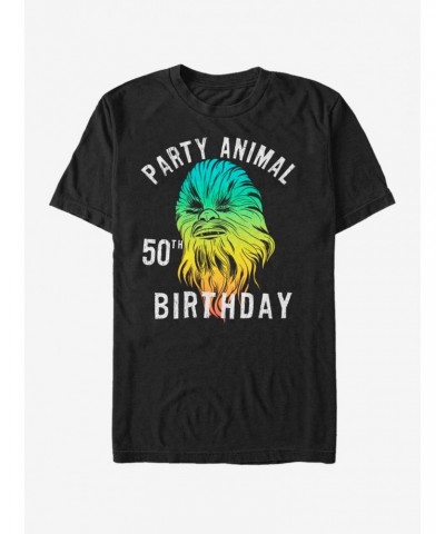 Star Wars Chewie Birthday Fifty T-Shirt $6.52 T-Shirts