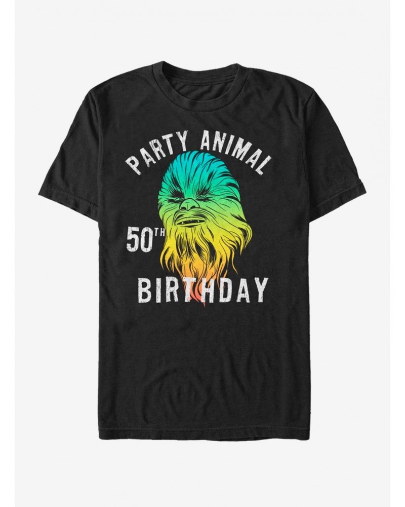 Star Wars Chewie Birthday Fifty T-Shirt $6.52 T-Shirts