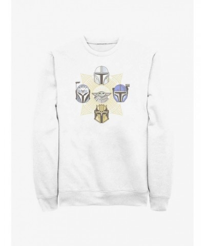 Star Wars The Mandalorian Grogu and Bounty Hunters Sweatshirt $11.51 Sweatshirts