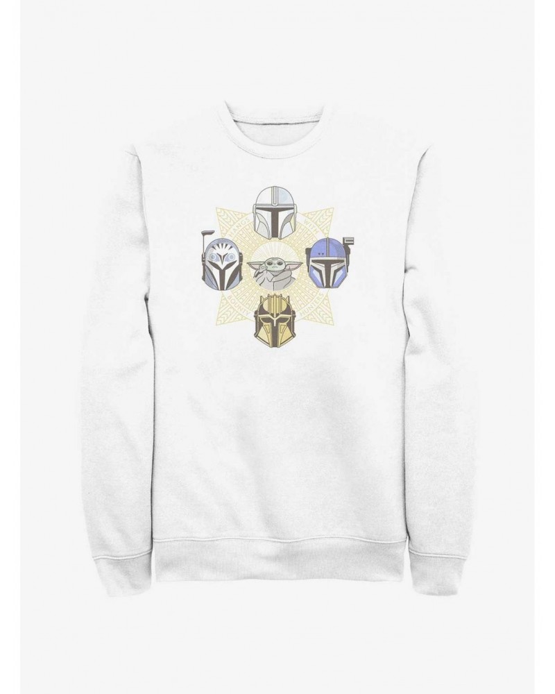 Star Wars The Mandalorian Grogu and Bounty Hunters Sweatshirt $11.51 Sweatshirts