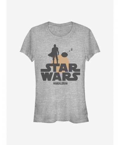 Star Wars The Mandalorian Sunset Duo Girls T-Shirt $7.93 T-Shirts