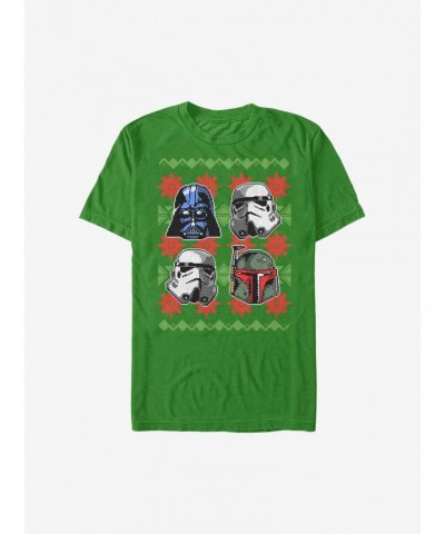 Star Wars Holiday Faces Christmas Pattern T-Shirt $5.75 T-Shirts