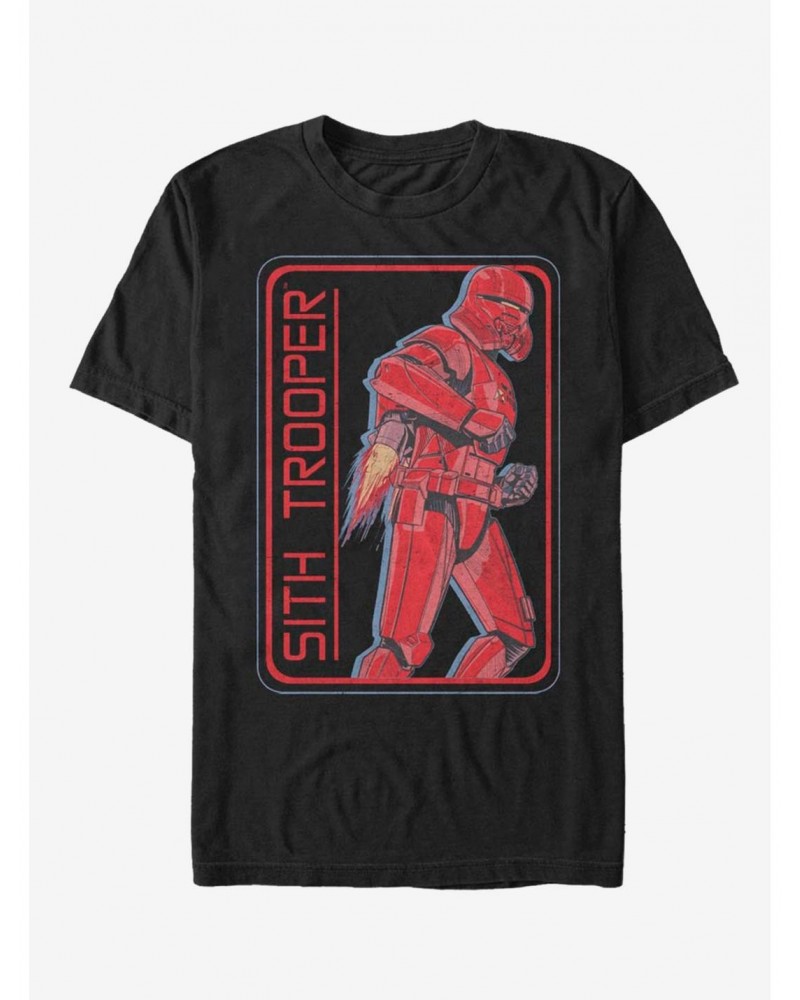 Star Wars Episode IX Rise of Skywalker Red Trooper Retro Sith Trooper T-Shirt $6.83 T-Shirts